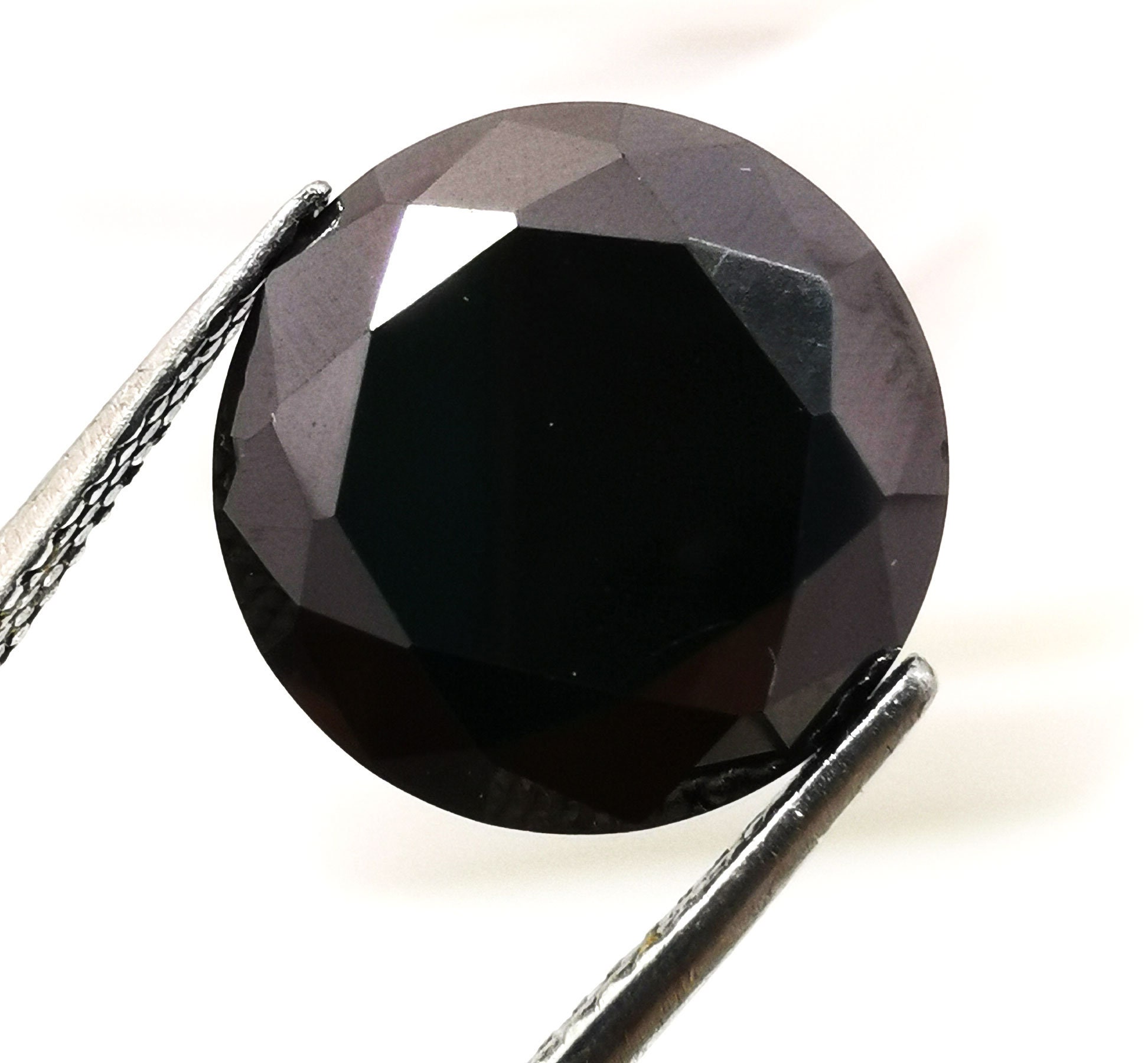 5.15 Ct 11.05 MM Black Moissanite Diamond Certified Round Etsy