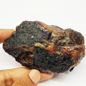 Pietra grezza di ambra africana: pietra preziosa grezza del Baltico da 345 ct