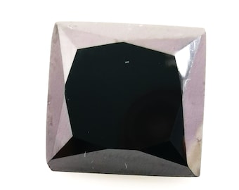 Loose gemstones 5.90 Certified Black Moissanite Princess Cut Making For Ring Use