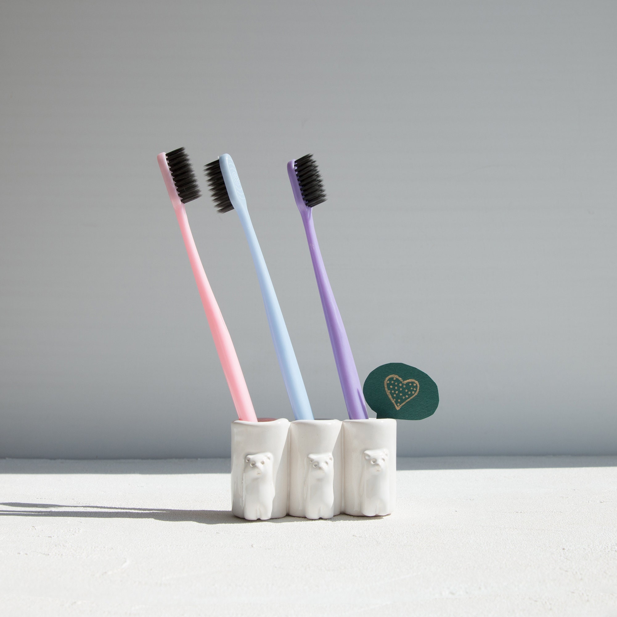 Toothbrush Holder Handmade. Ceramic Toothbrush stand. Modern Etsy