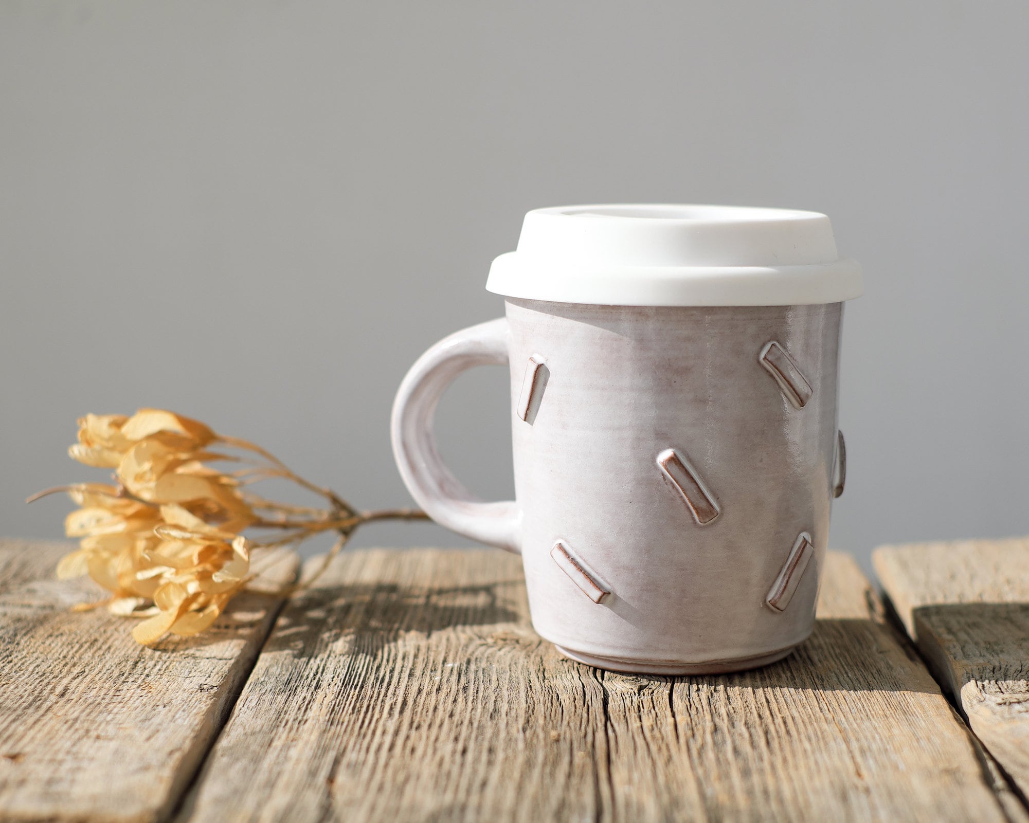 Handmade Ceramic Travel Mug. Pottery coffee Mug. Mug with Etsy