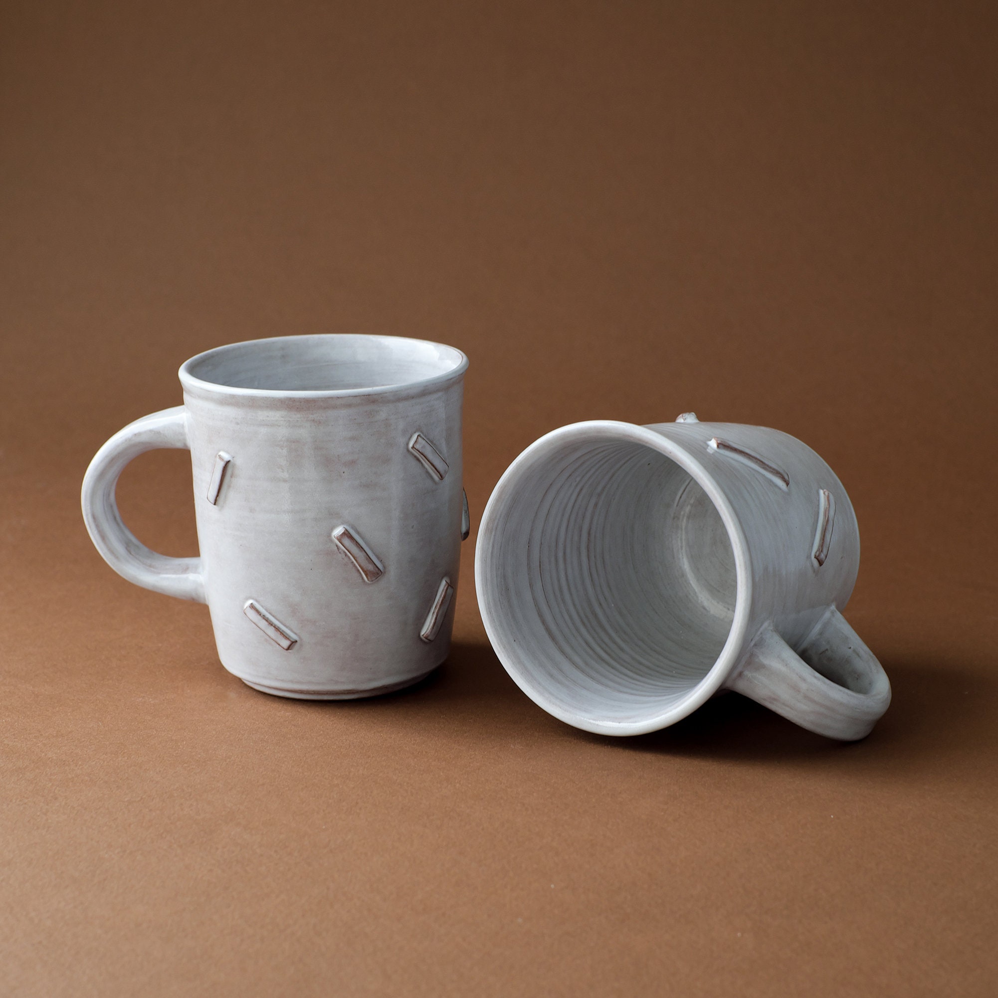 Handmade Ceramic Travel Mug. Mug with reusable Silicone Lid. Etsy