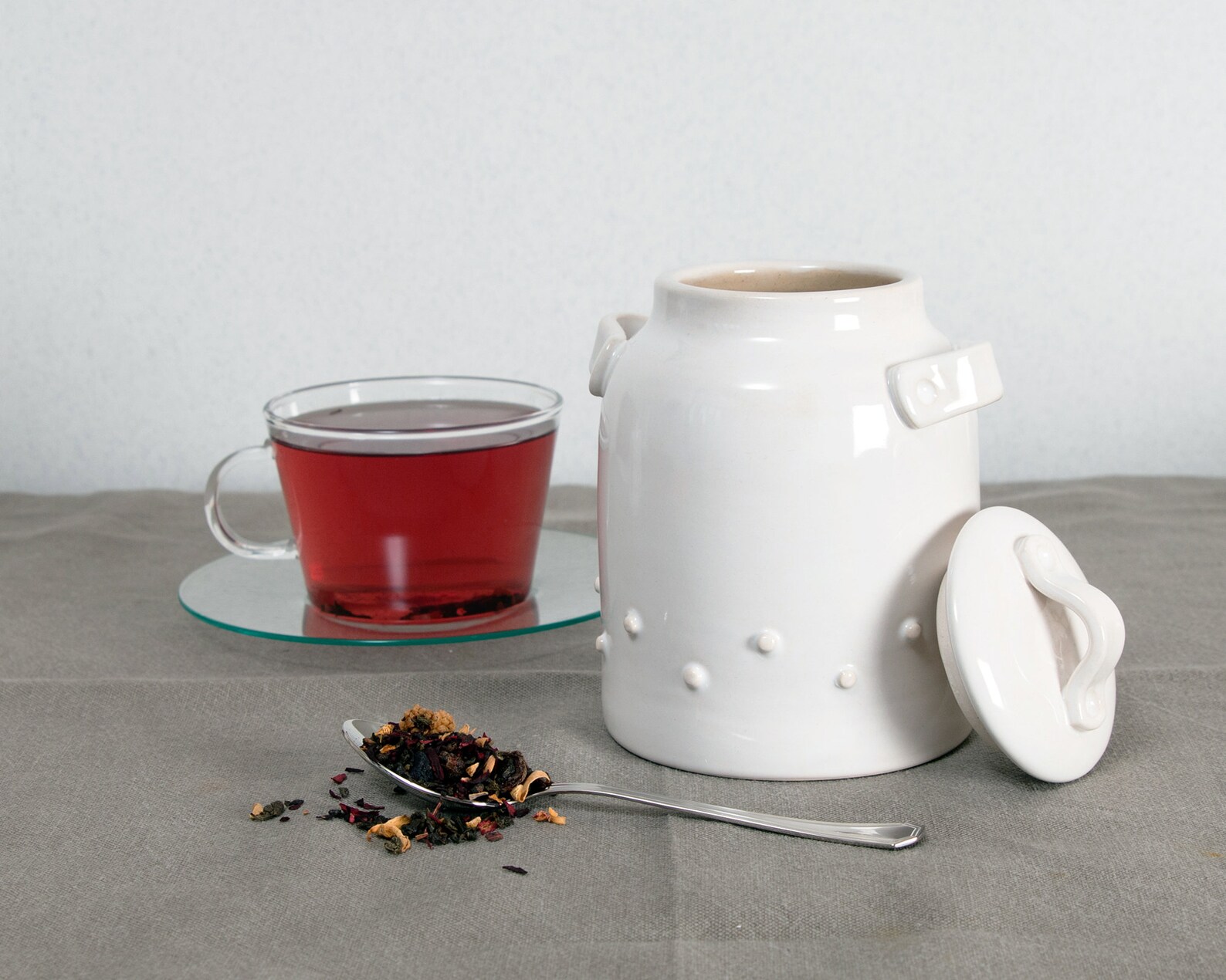 Ceramic jar handmade. Pottery tea jar. White Jar with Lid. Etsy