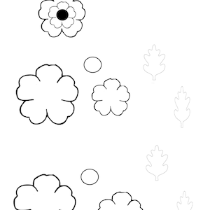 Digitaler Download für Mohnblumen oder Blumenbroschen zum Gedenktag