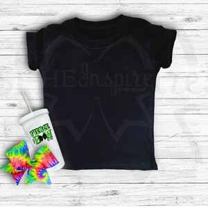 Cheer T-shirt Mockup Front and Back Cheerleader Cheerleading PNG