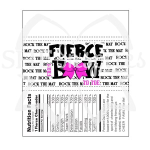 Cheerleader Candy Bar Wrapper Pink PNG