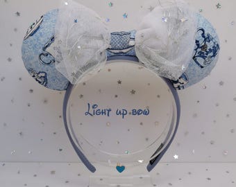 Alice's Teacups Handmade Light Up Disney Ears | LED Mickey Minnie Headband | Perfect for Park Days, Disney Trips, Gifts & More