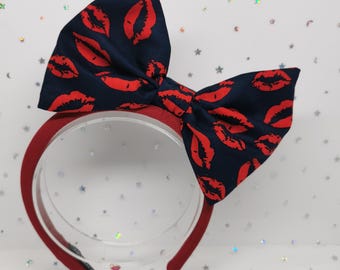 Handmade Light Up Betty Boop Headband: Park Costume Bow