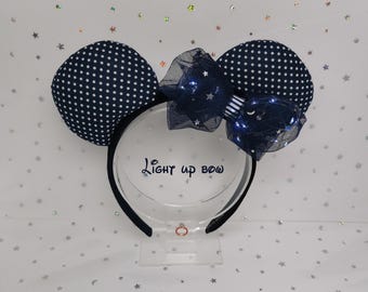 Disney Cruise Spots Handmade Light Up Disney Ears | LED Mickey Minnie Headband | Perfect for Park Days, Disney Trips, Gifts & More