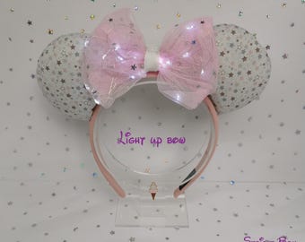 Wish Upon A Star Handmade Light Up Disney Ears | LED Mickey Minnie Headband | Perfect for Park Days, Disney Trips, Gifts & More