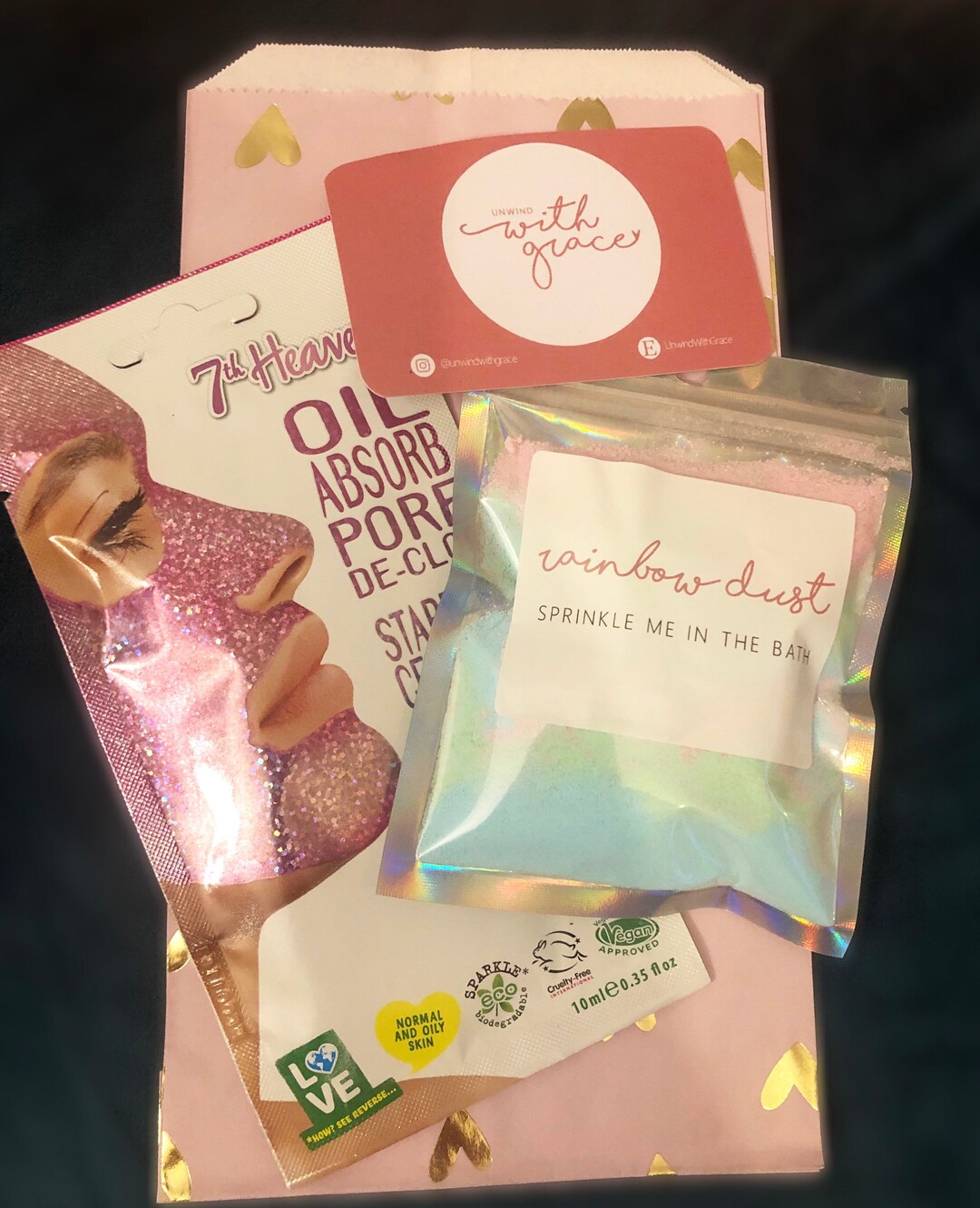 Mini Glitter Spa at Home Goody Bag Pamper Pack letterbox Gift Etsy