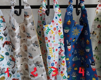 Customizable ELASTIC TOWELS, canteen napkins. Large bibs, models every week