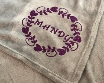 Super Soft Personalized Blanket - Unique Gift - Custom Throw