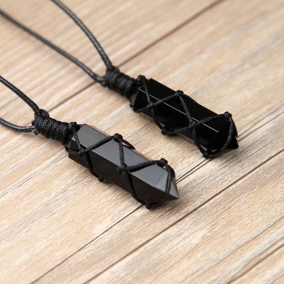 Obsidian Necklace-black Obsidian Stone 