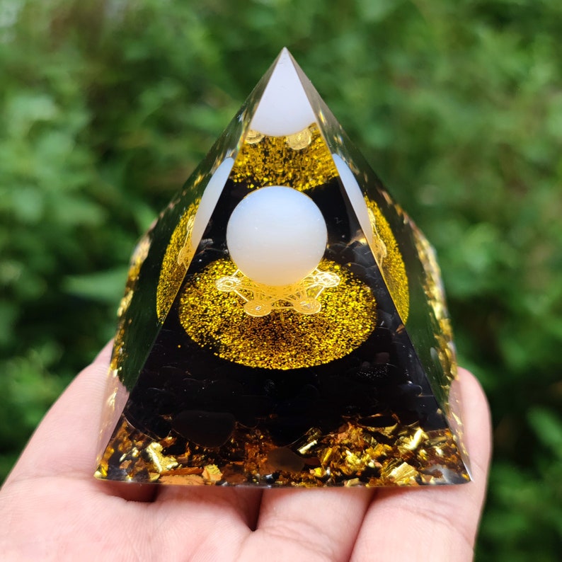 Crystal Pyramidsacred Geometry Orgonitehealing Reiki Etsy