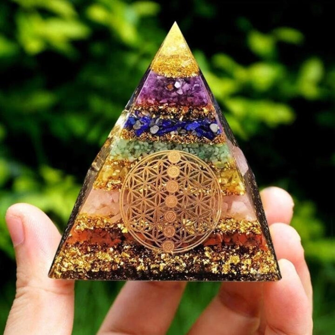 Chakra Orgone Pyramid-natural Crystal Balance Reiki Healing - Etsy