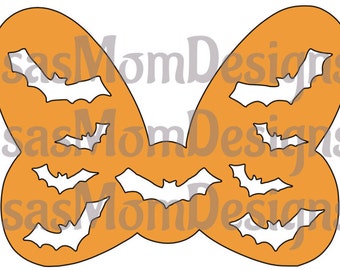 Halloween bat Minnie Bow