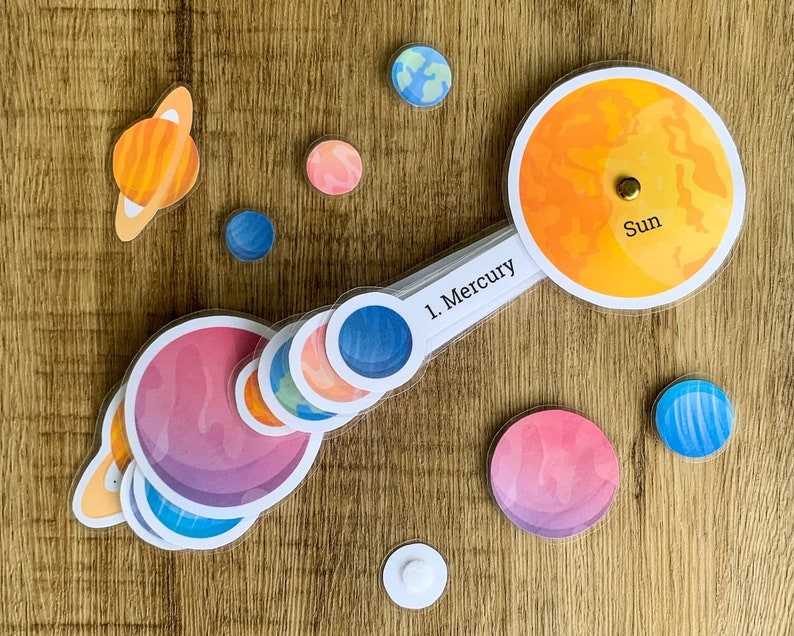 Planets Printable, Solar System Printable, Match the Planets, Planets Activity, Learning Solar System, Homeschool Preschool, Montessori Tool image 6