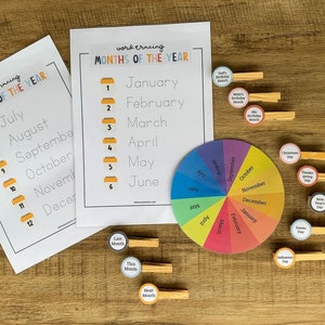 Learn The Months Calendar Printable