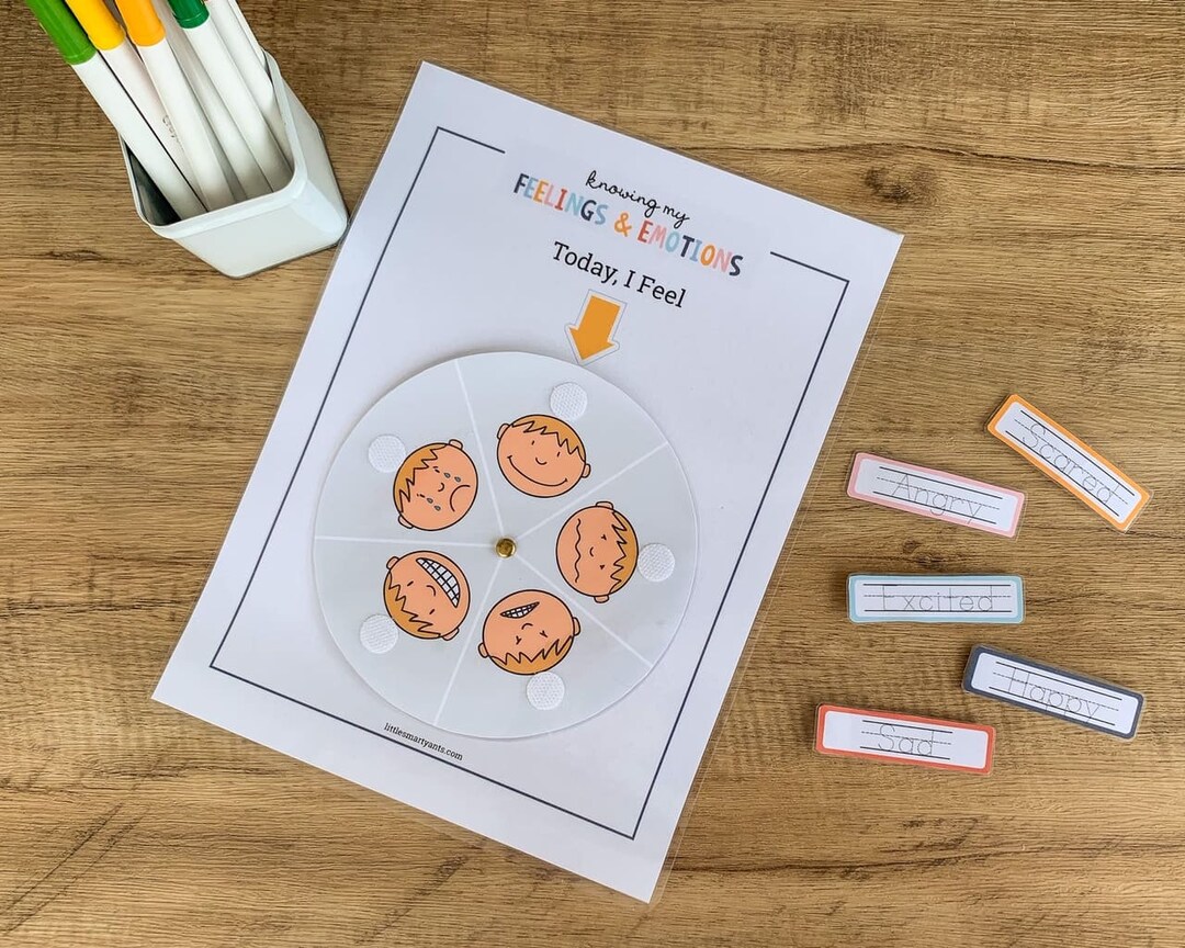 Emotion Printable, Emotions &amp; Feelings, Montessori Printable, Preschool ...