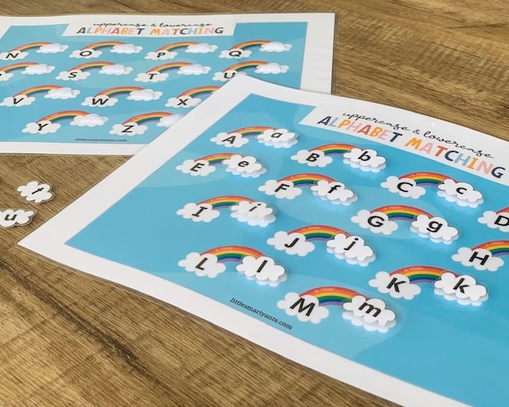 Alphabet Matching Printable, Uppercase & Lowercase, Montessori Activity, Homeschool Printable, Preschool Activity, Busy Binder Activity