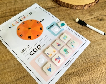 CVC, Word Family- ap, Phonics, Learning to Read, Homeschool Learning, Kindergarten Printable, Sight Words, Preschool Activity, Busy Book