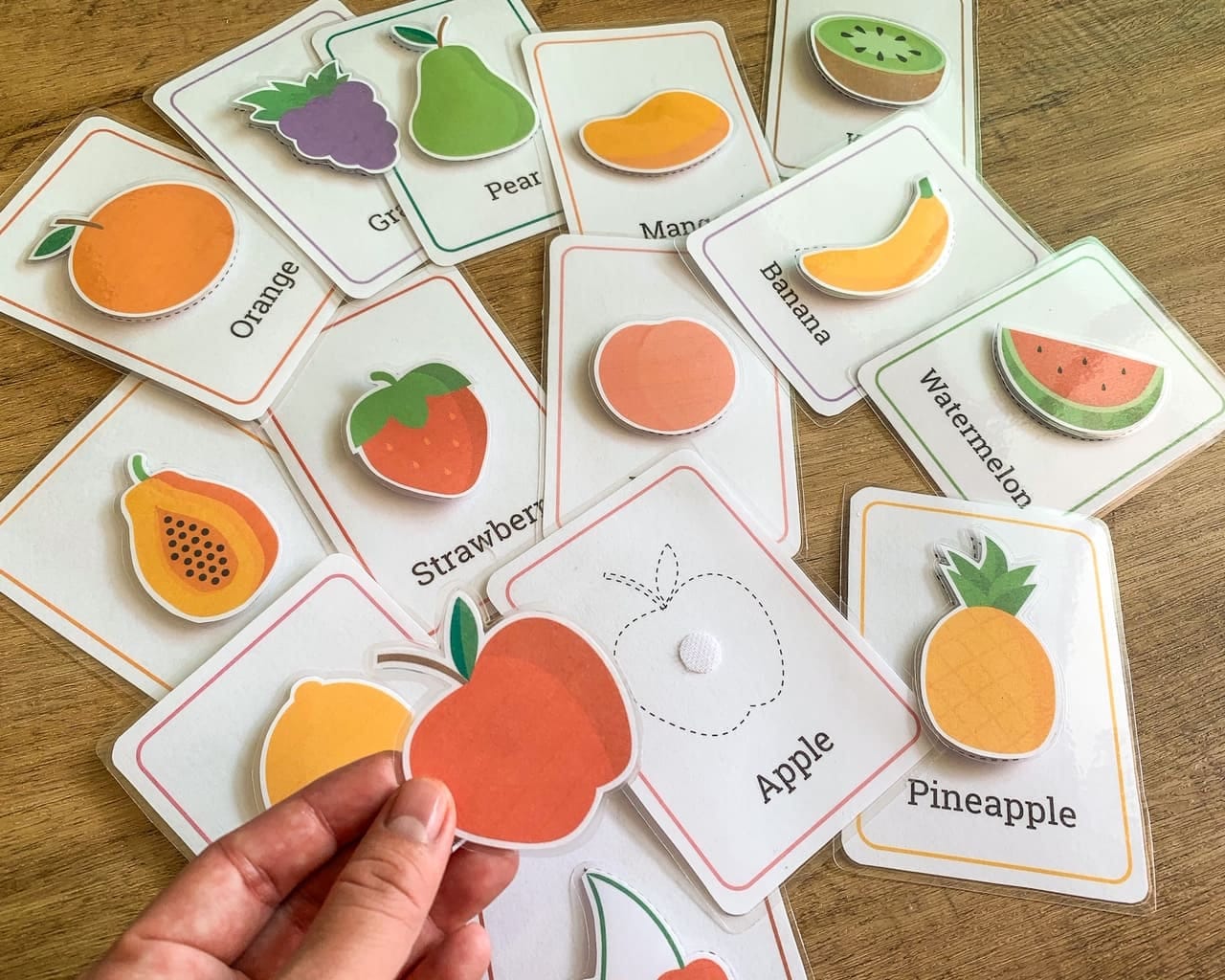 Fruits Cards Printable Flash Cards Fruits Printable Etsy Australia