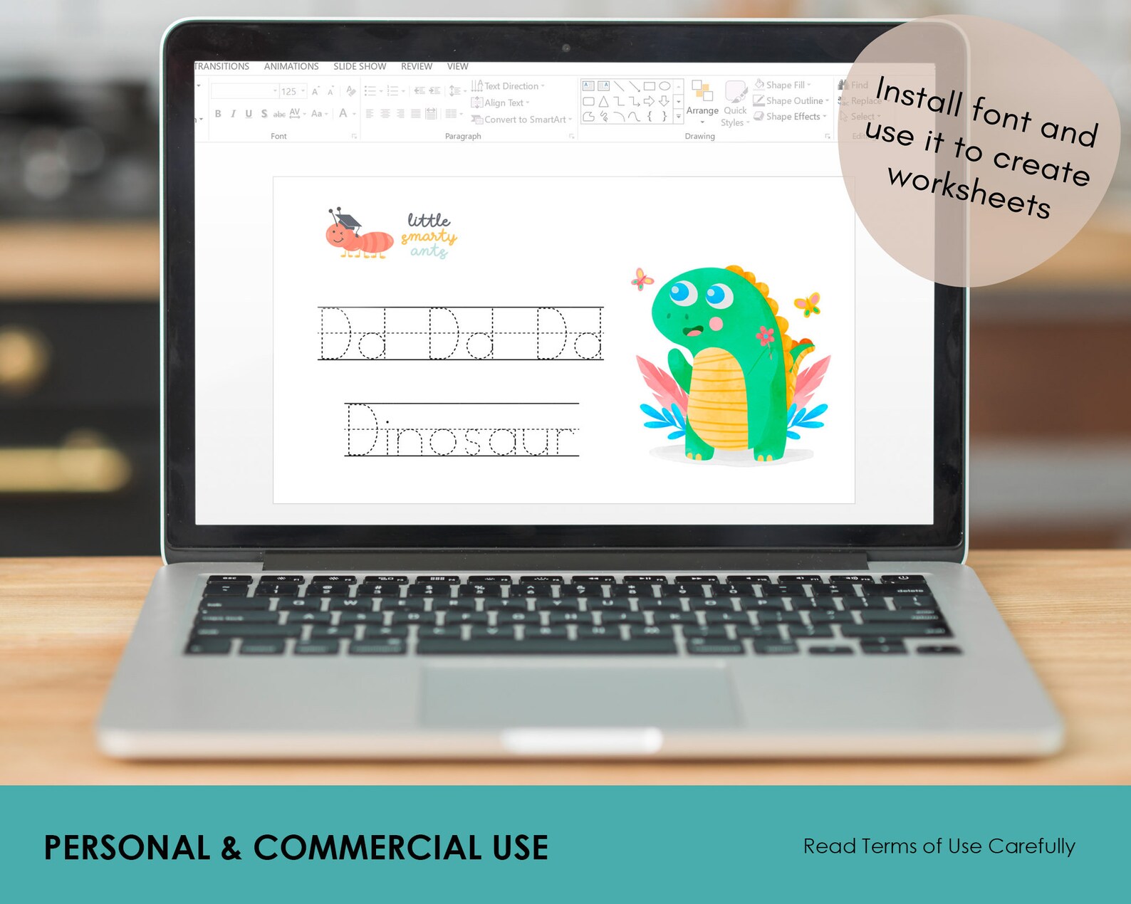 Tracing Font, School Font, Preschool Worksheet, Learn to Write, Writing