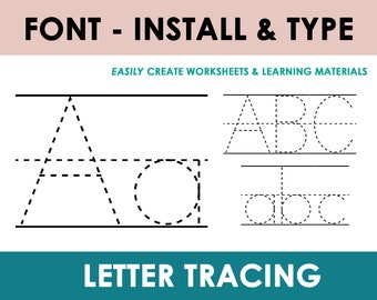 Tracing Font, School Font, Preschool Worksheet, Learn To Write, Writing Font, Homeschool Learning, Handwriting Practice, Preschool Printable