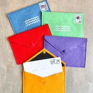 Jeu d'écriture de lettres imaginaires | Enveloppes et cartes en feutrine | Motricité fine | Jeu de correspondance imaginaire | Cadeau pour filles et garçons | Jouet pour moments calmes image 8