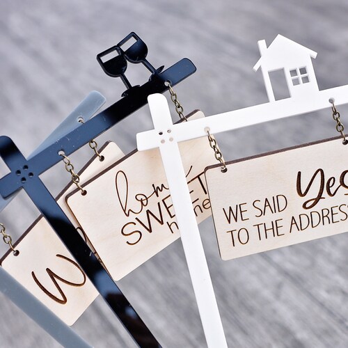 New Home Cupcake Toppers House Warming Cupcake Toppers New Etsy