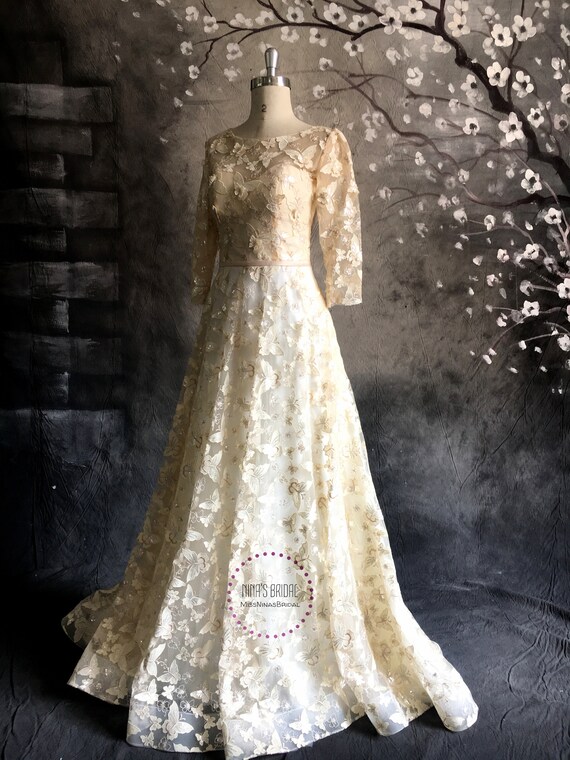 chinese dress ladies Blush Mermaid Wedding Dress with Removable Overskirt (#Belva) | Dream  Dresses by PMN main image 1