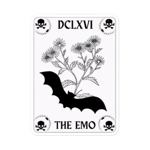 Die Emo Tarot Karte Kiss Cut Sticker