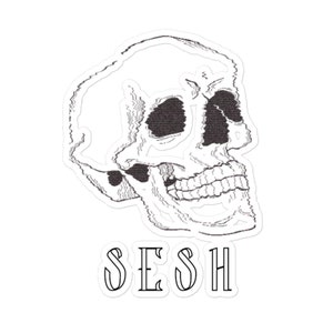 Sesh Skull Kiss Cut Sticker