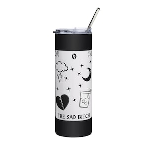 The Sad B Tarot Karte Edelstahl Becher