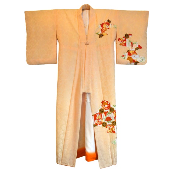 Vintage Japanese Kimono - Long Kimono - Unisex Kim