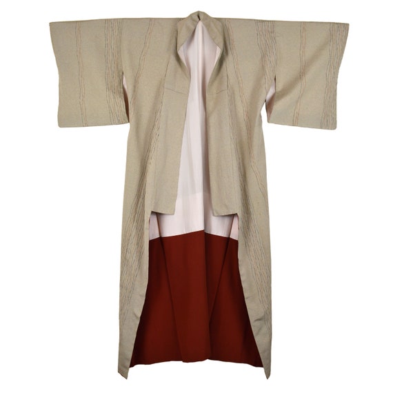 Vintage Japanese Kimono - Long Kimono - Unisex Kim