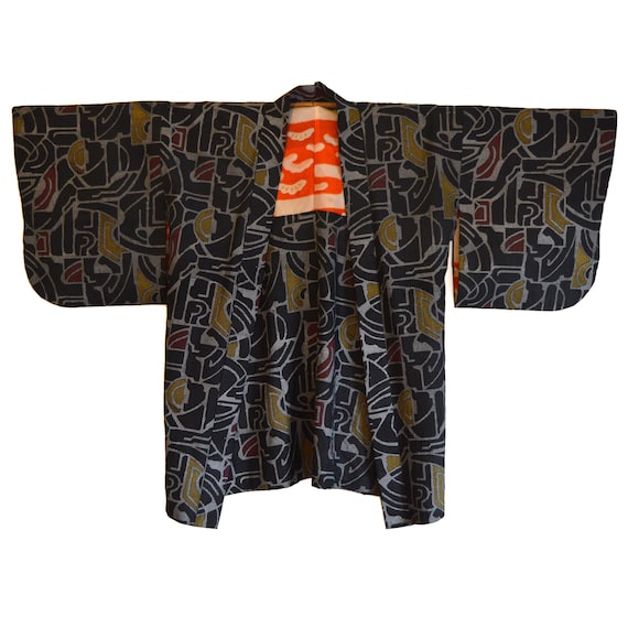 Haori - Vintage Japanese Kimono - Short Kimono - K