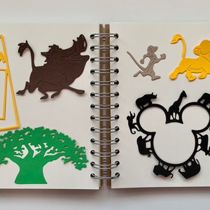 Lion King Inspired Die Cut Shapes x9 | Magical Scrapbook Embellishments