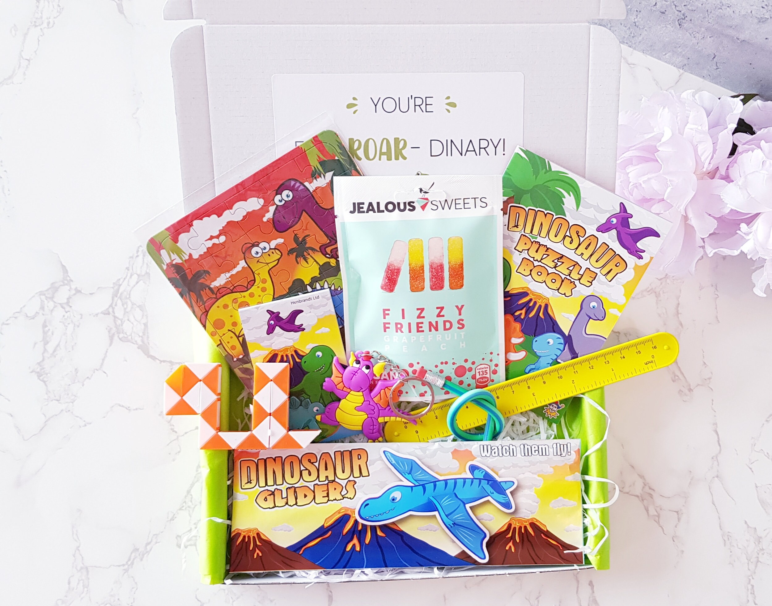 Dinosaur Gift Box Boys Birthday Gift Dinosaur Activity Box Etsy