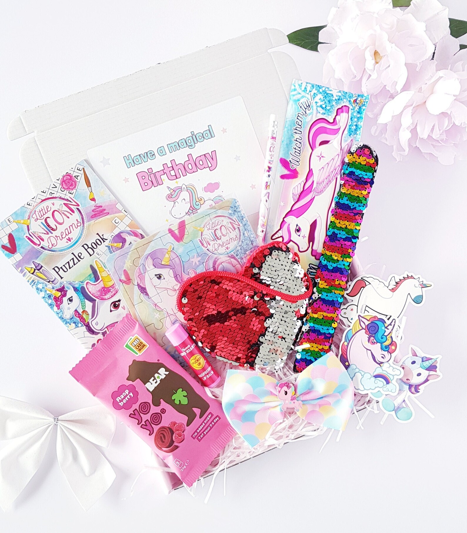 Unicorn Birthday Box Birthday Gift for A Little Girl Etsy
