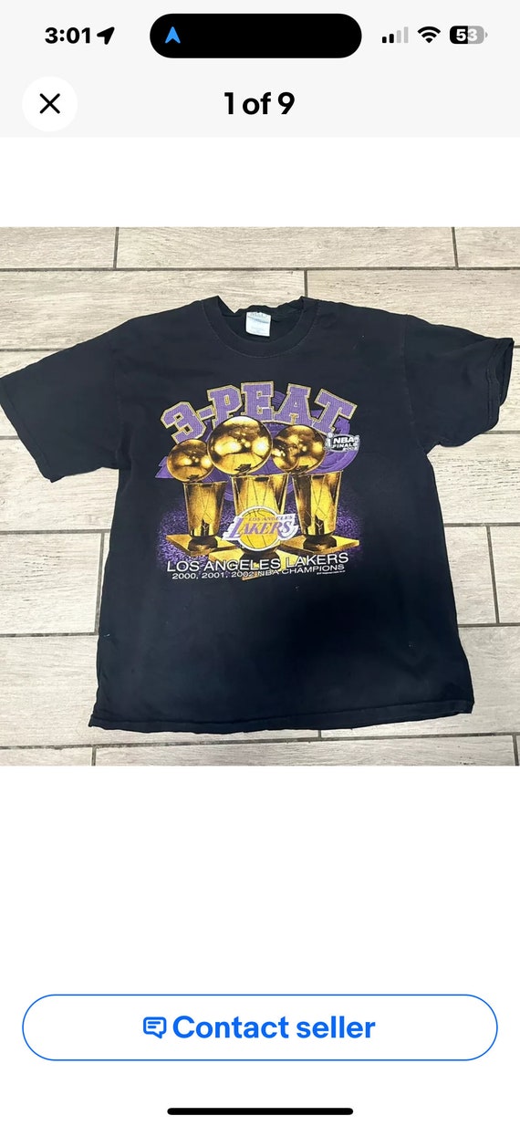 vintage Los Angeles lakers t- shirt large