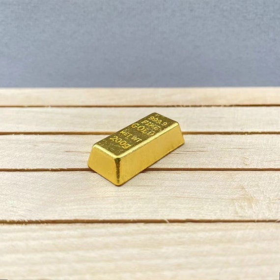 10 Pcs Gold Dollhouse Miniature Pulleys - 1/12 Scale DIY Decorations & Props