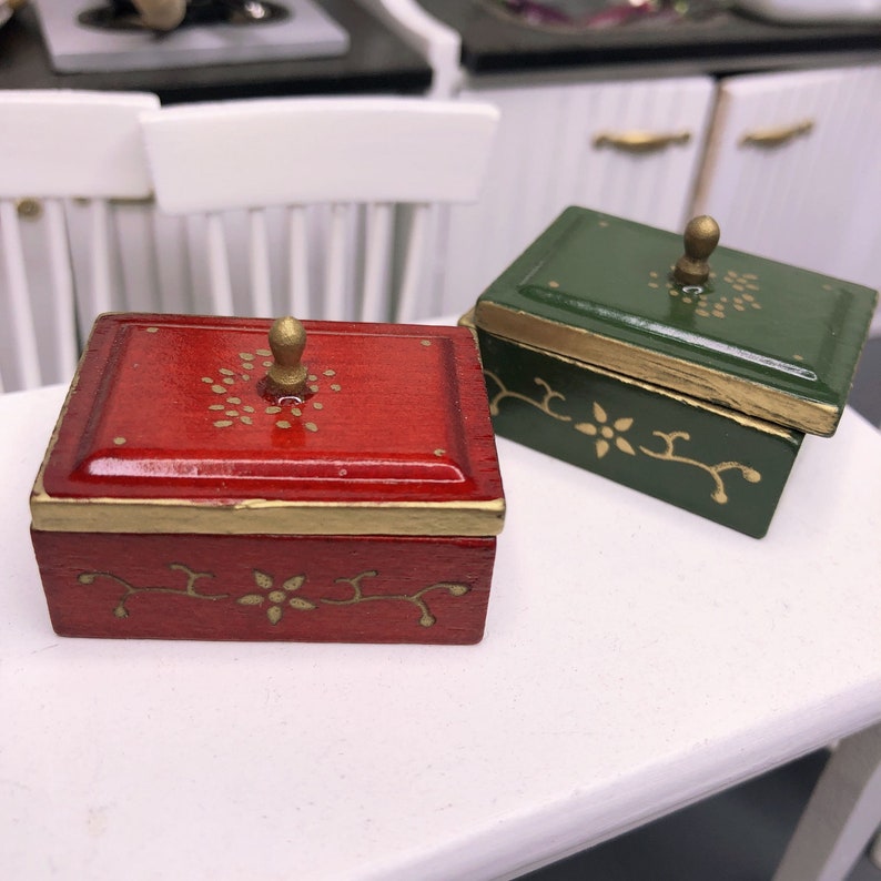 Dollhouse Miniature Sewing Box Set Miniature Work Box 1/12 Etsy