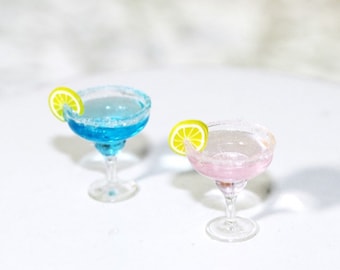 1:12 miniature margarita cocktail dollhouse decor mini model wine drink