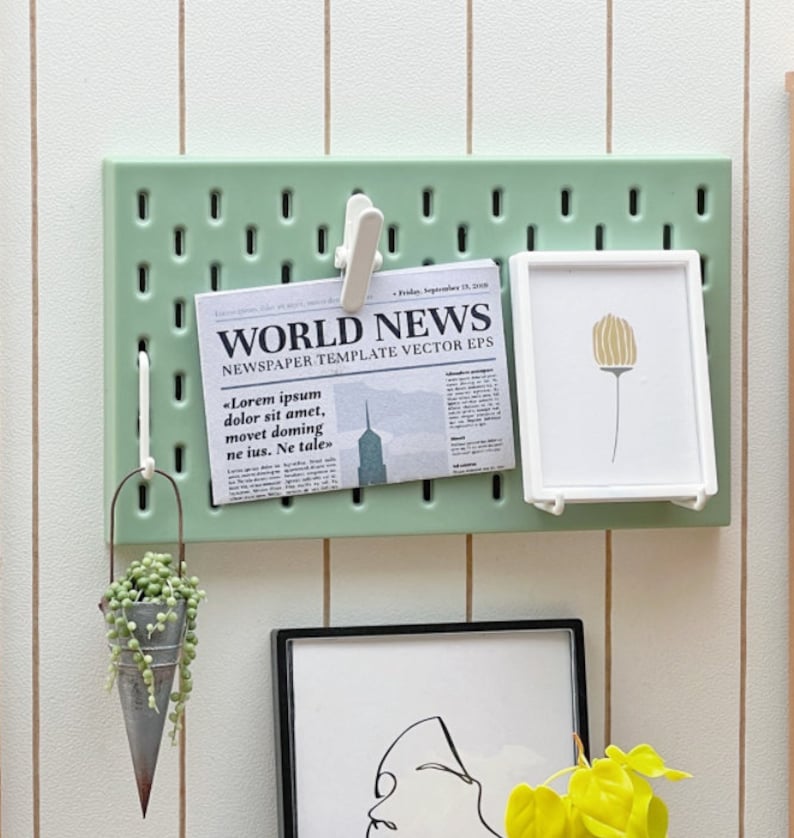 1:6 Scale Pegboard Dollhouse Miniature Wall Organizer Mini - Etsy