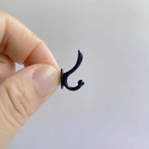 Dollhouse Miniature wall hooks miniature caot and hat hook for dolls