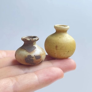 Jarrón antiguo en miniatura a escala 1:12 para jardinería en casas de muñecas