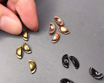 Dollhouse Miniature Cabinet Pulls 1:12 scale Drawer Cup Pulls Miniature Furniture DIY Hardware