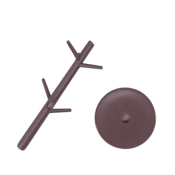 Portatazze In Legno Ad Albero Con 6 Bracci – Miniatura Per Casa Delle Bambole Scala 1:12